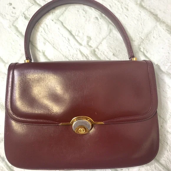 Gucci Vintage top handle leather flap bag - Picture 16 of 16
